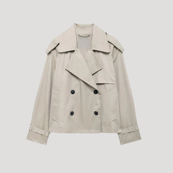 Stilla | Kvinder Cropped Trenchcoat