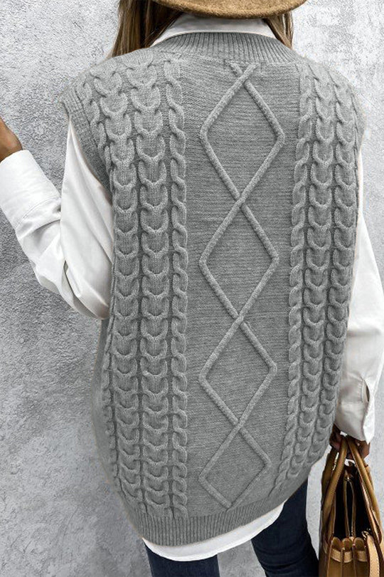 Stilla | Over størrelse Vest, Striktrøje, Ærmeløs Trøje, Efterårsoutfit