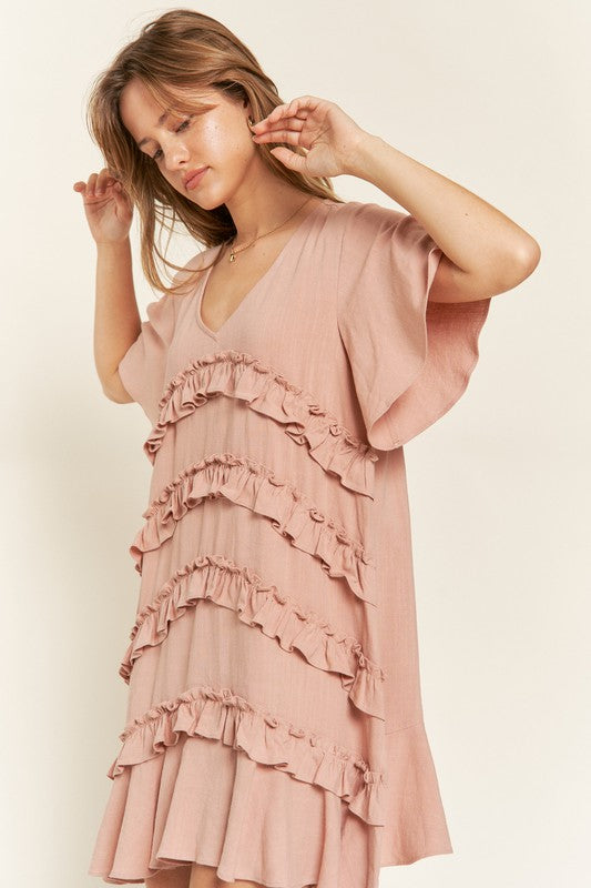 Stilla | Ruffle Mini Kjole