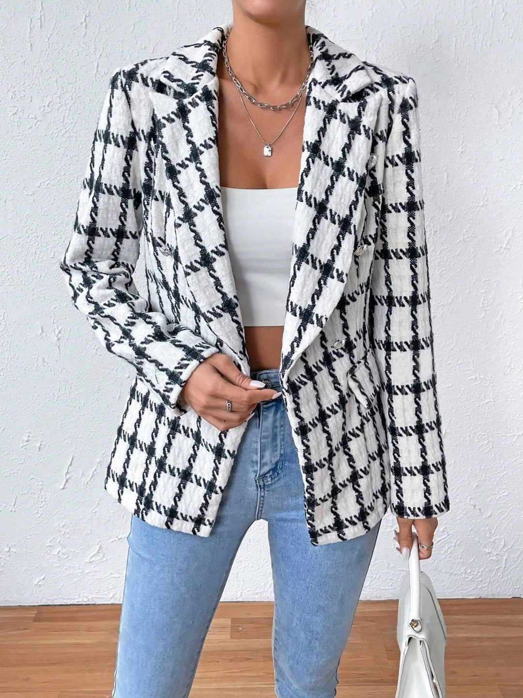 Stilla | Blazer Med Lange Ærmer og Reverskrave Samt Lommer