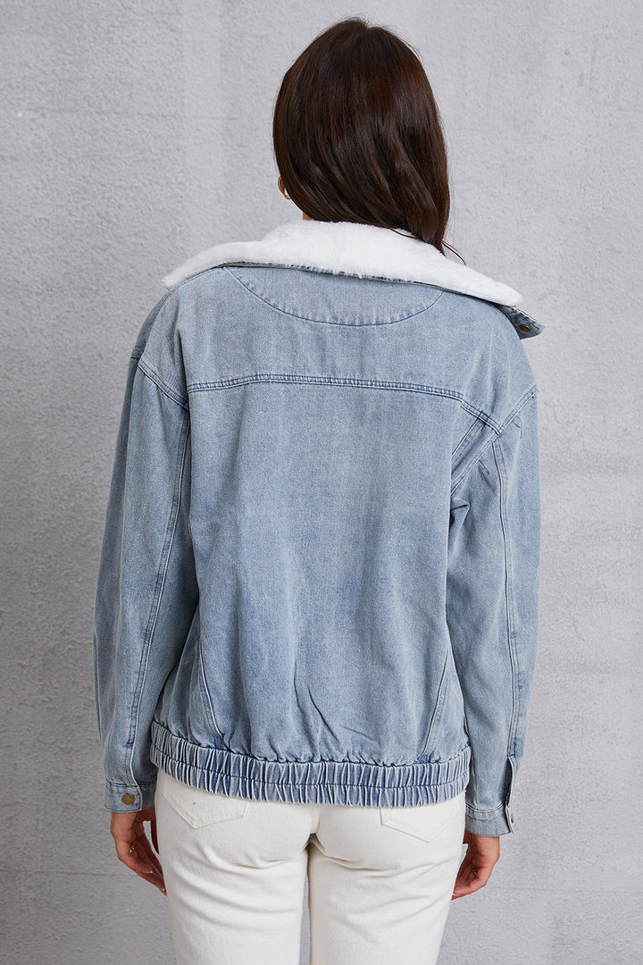 Stilla | Down Collared Neck Denim Jacket