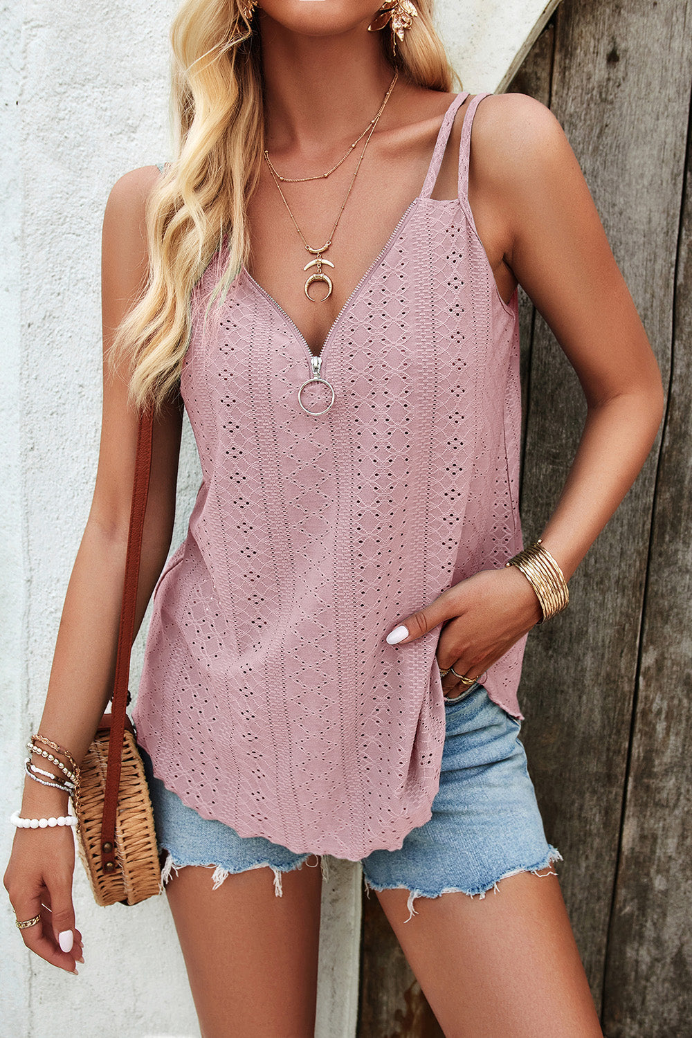 Stilla | V-Hals Dobbelte Stropper Cami
