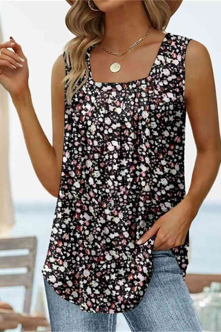 Stilla | Square Hals Buet Kant Tank