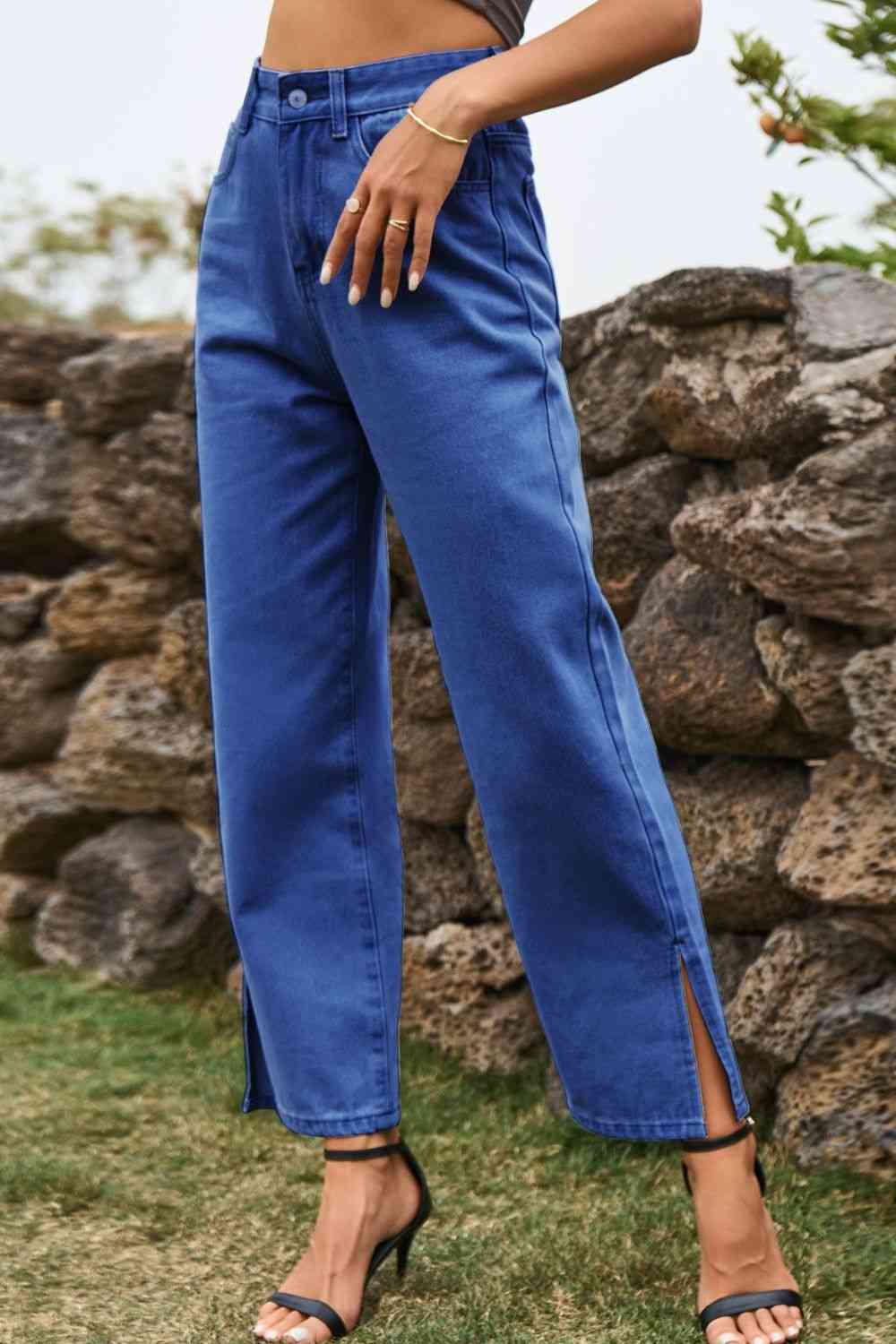 Stilla | Talje Løs Pasform Ankelskål Jeans