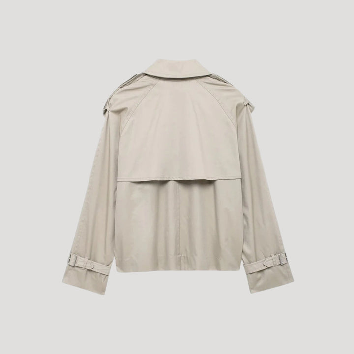 Stilla | Kvinder Cropped Trenchcoat