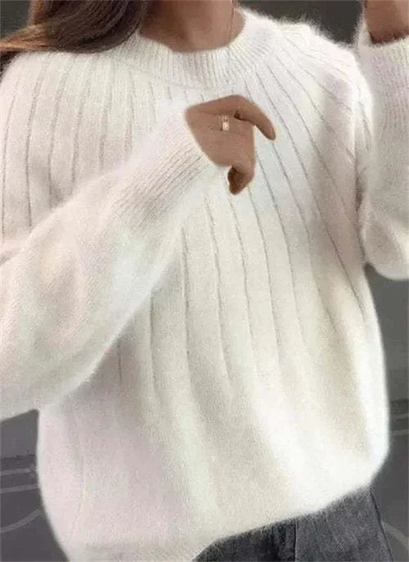 Stilla | Fuzzende Cashmere Lignende Strikpullover