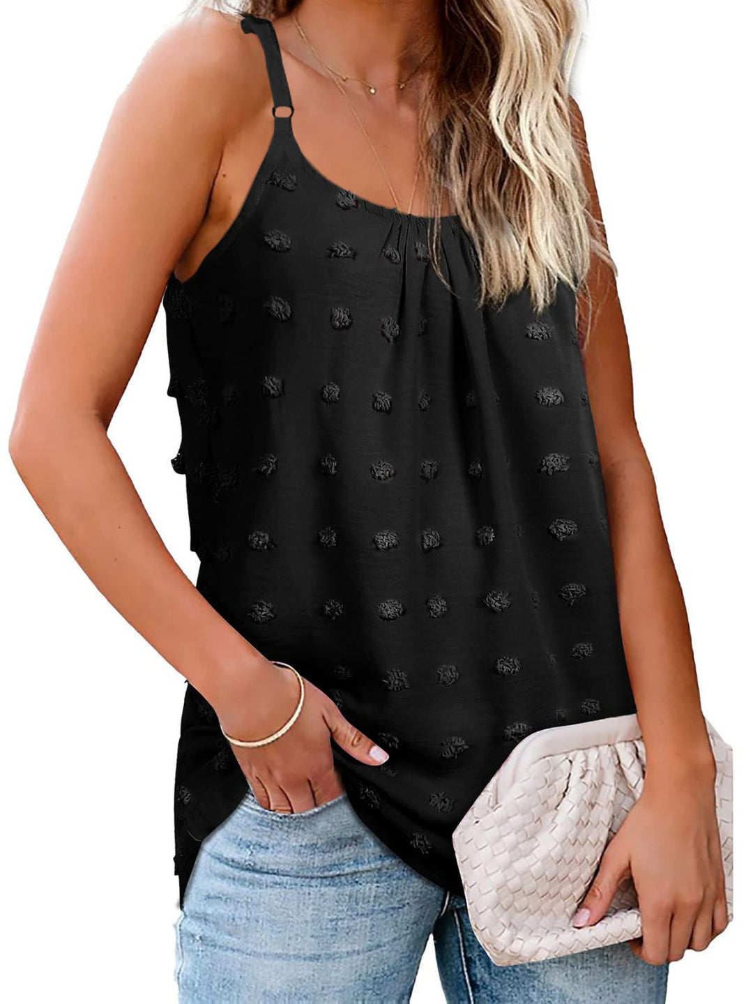 Stilla | Dot Scoop Hals Cami