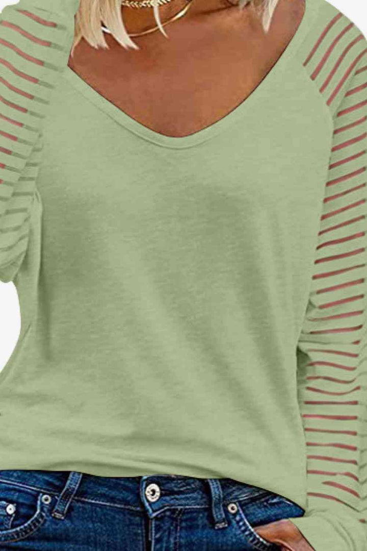 Stilla | Neck Lang Raglan Ærme Top