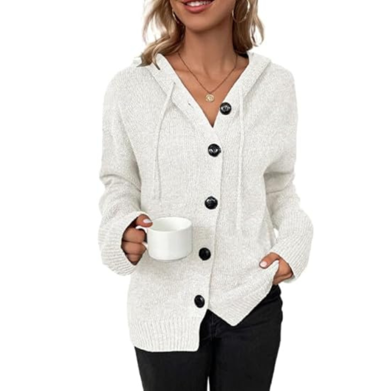 Stilla | Cozy Strikket Cardigan med Knapper til Kvinder