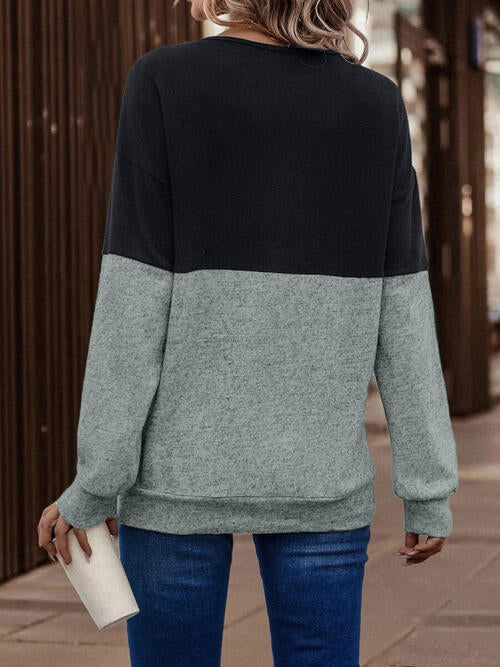 Stilla | Tone Crisscross Detalje Sweatshirt