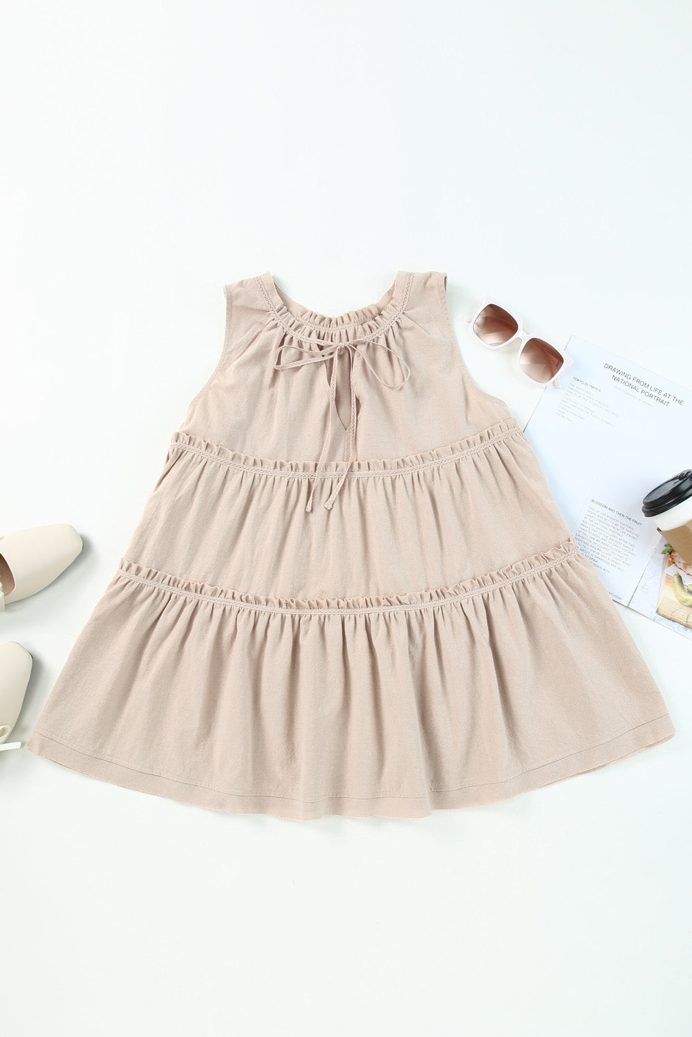Stilla | Frill Tie Neck Tank