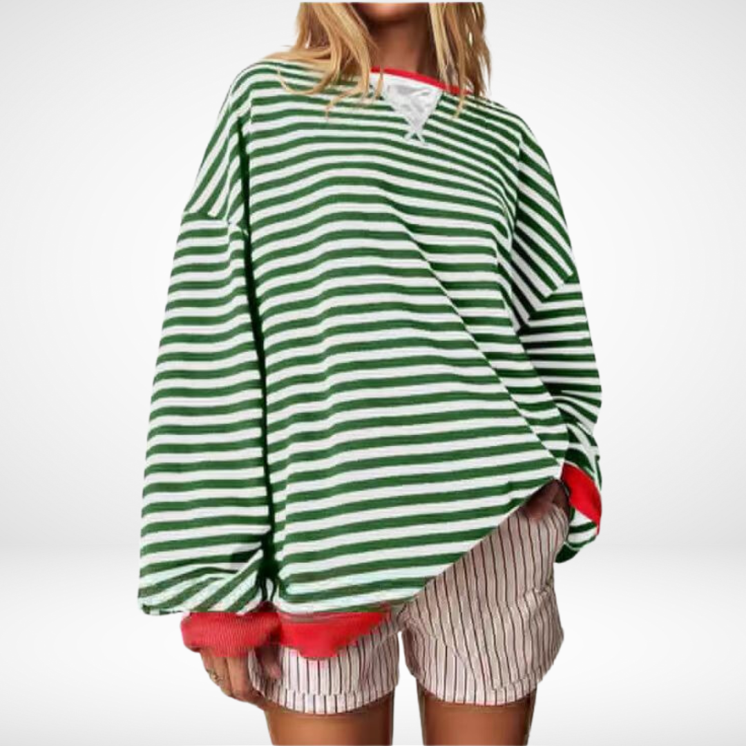 Stilla | Langærmet T-Shirt Stribet til Kvinder