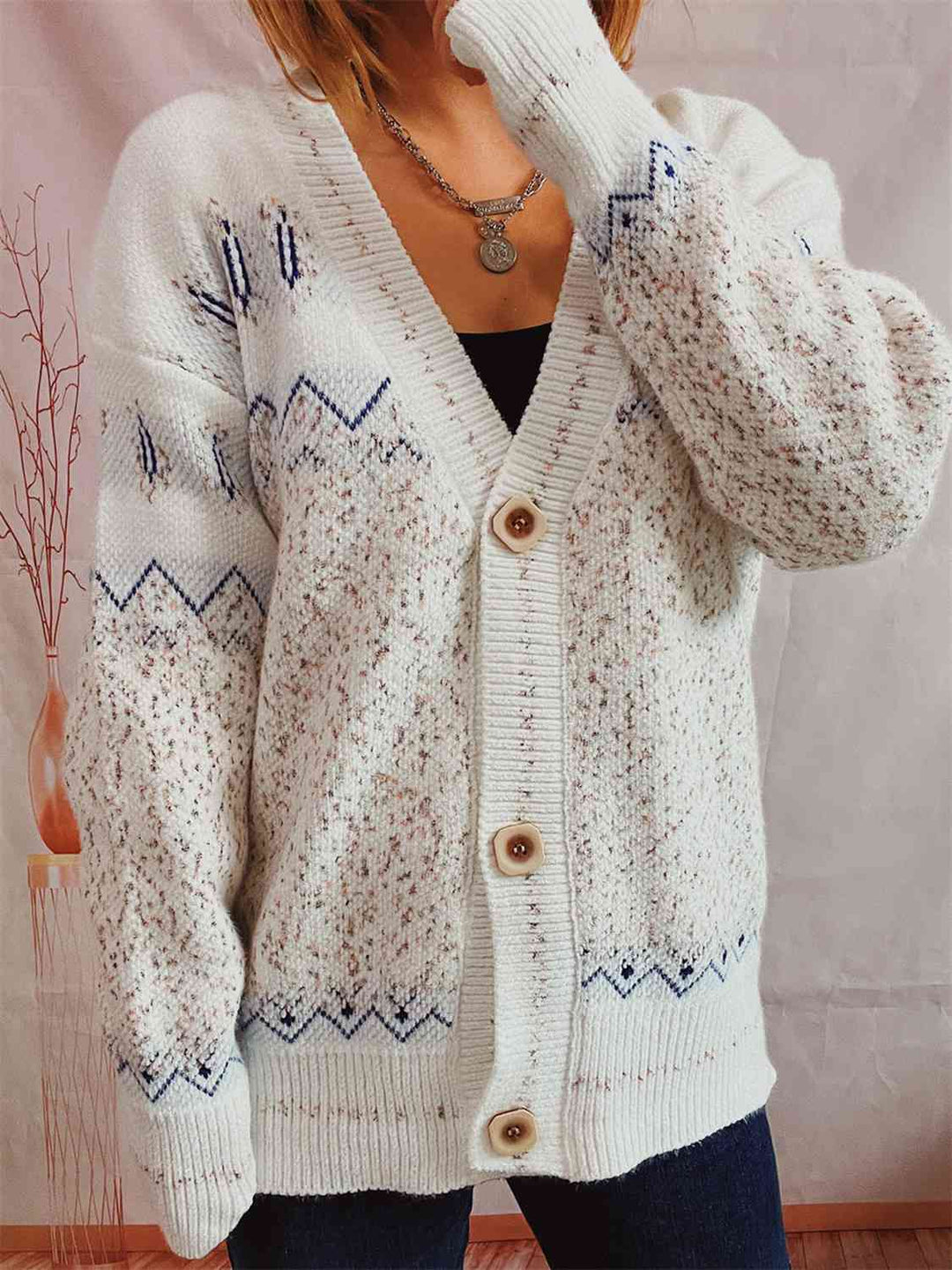 Stilla | Knappe Front Langærmet Cardigan