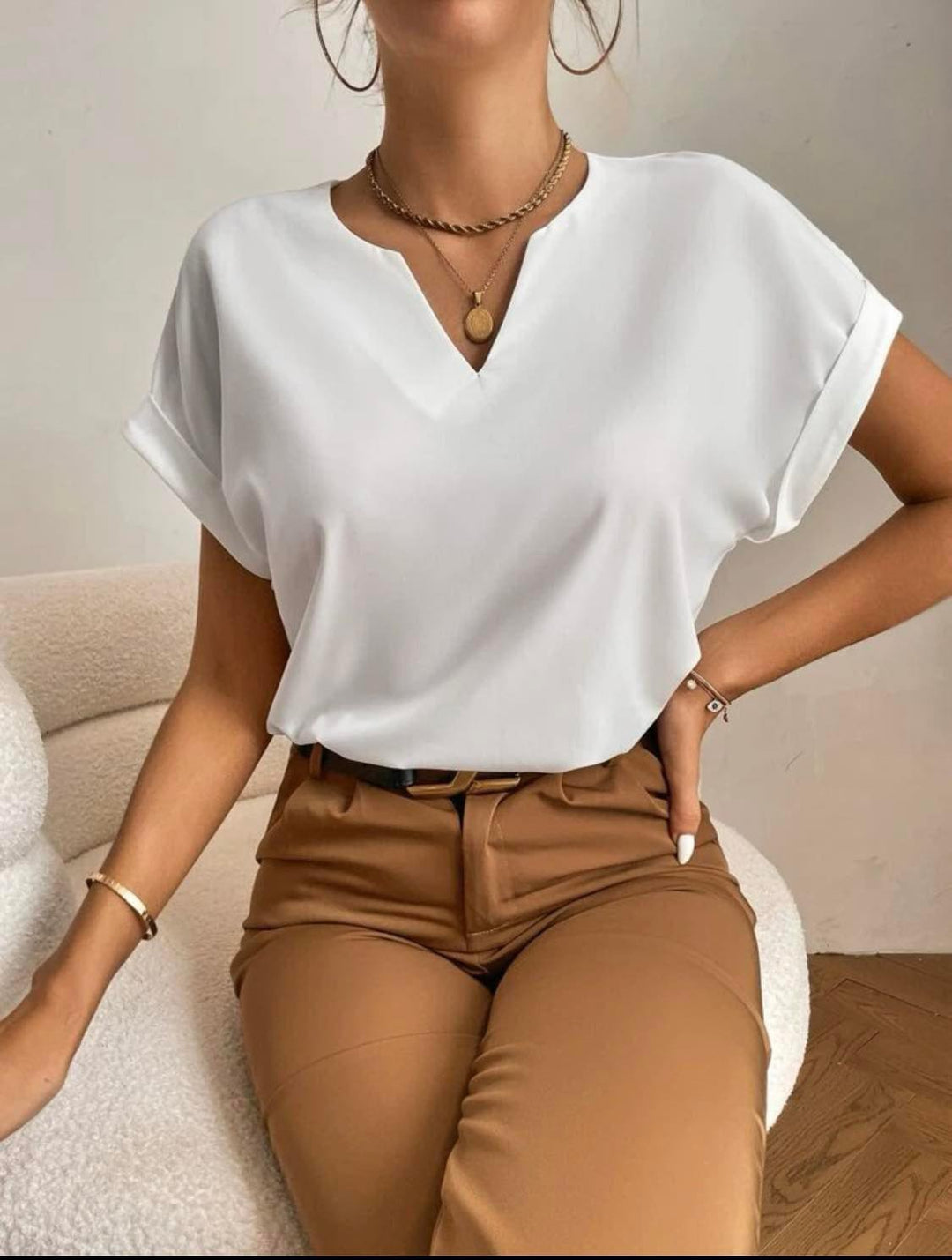 Stilla | Bluse Enkel Kortærmet Bluse