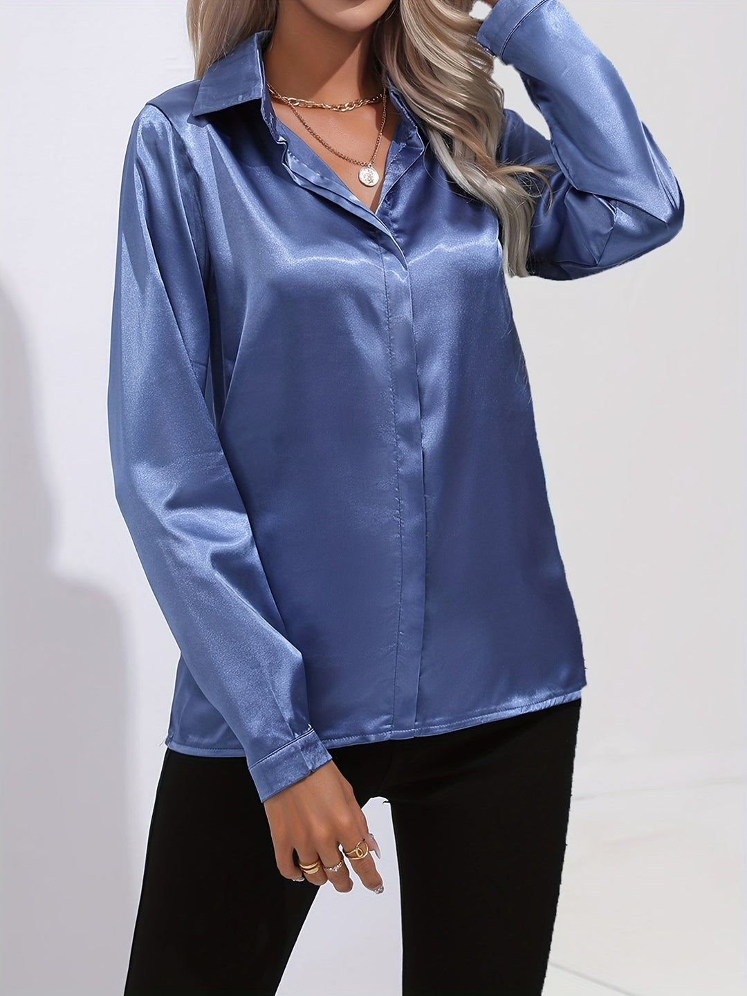 Stilla | Elegant Satinbluse