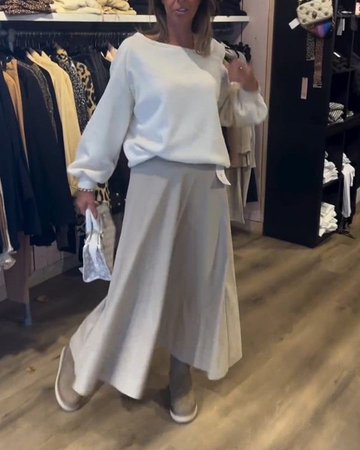 Stilla | Sweatshirt med Kold Skulder