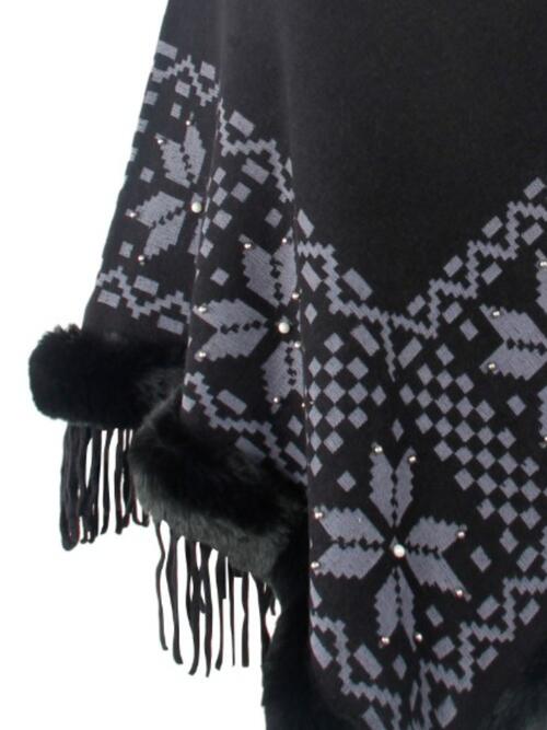 Stilla | Geometrisk Cape Ærme Poncho