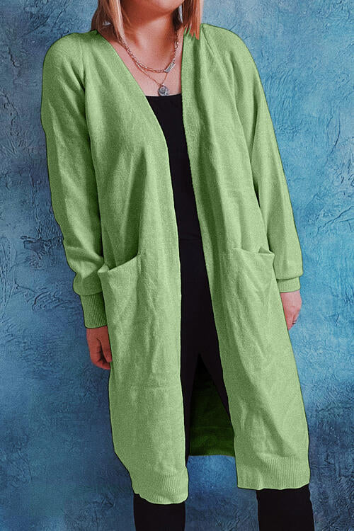 Stilla | Front Longline Cardigan Med Lommer