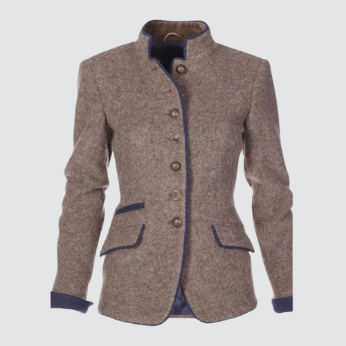 Stilla | Elegant ensfarvet damjakke