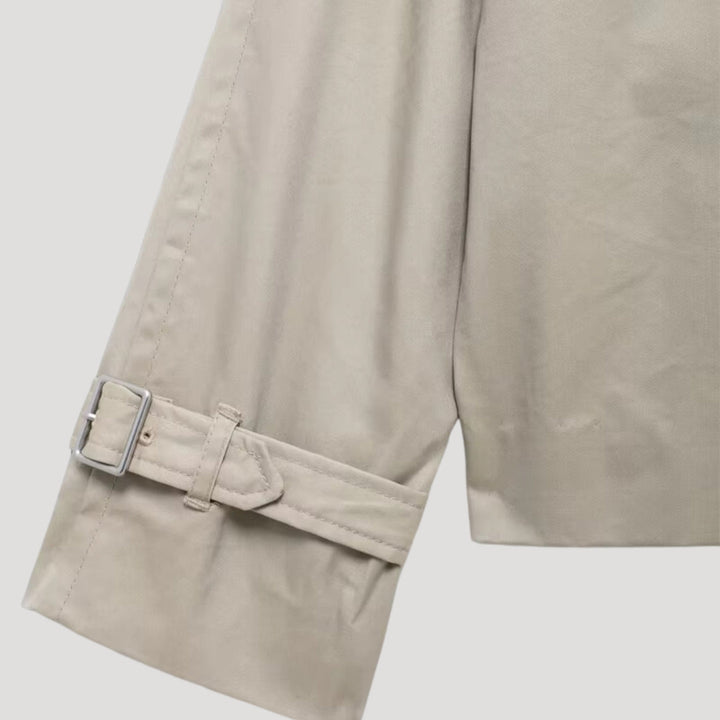 Stilla | Kvinder Cropped Trenchcoat