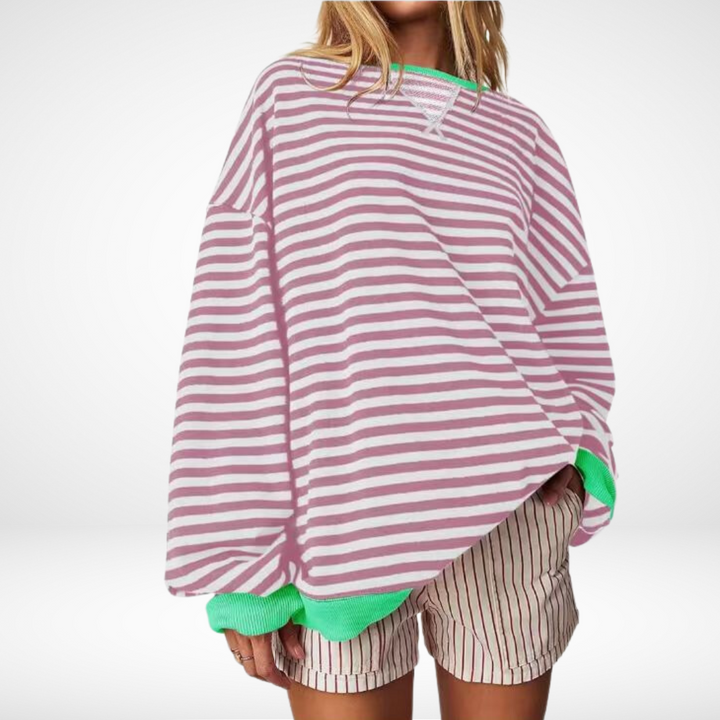 Stilla | Langærmet T-Shirt Stribet til Kvinder