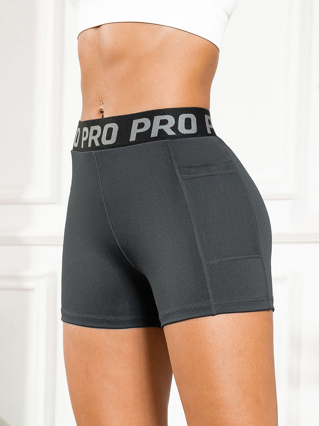 Stilla | Talje Active Shorts med Lommer