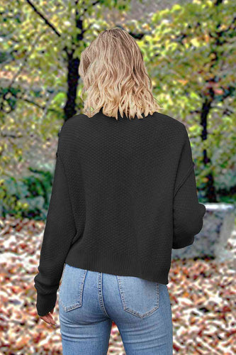 Stilla | Op Rund Hals Drop Skulder Cardigan