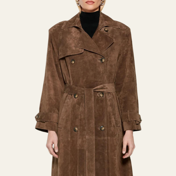 Stilla | Trenchcoat i ruskind