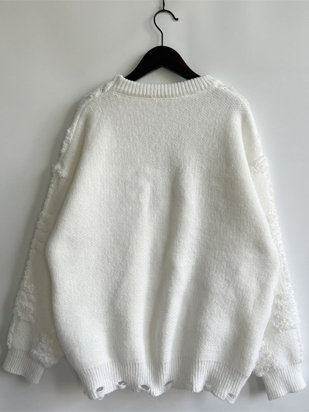 Stilla | Detaljeret Rund Hals Langærmet Sweater
