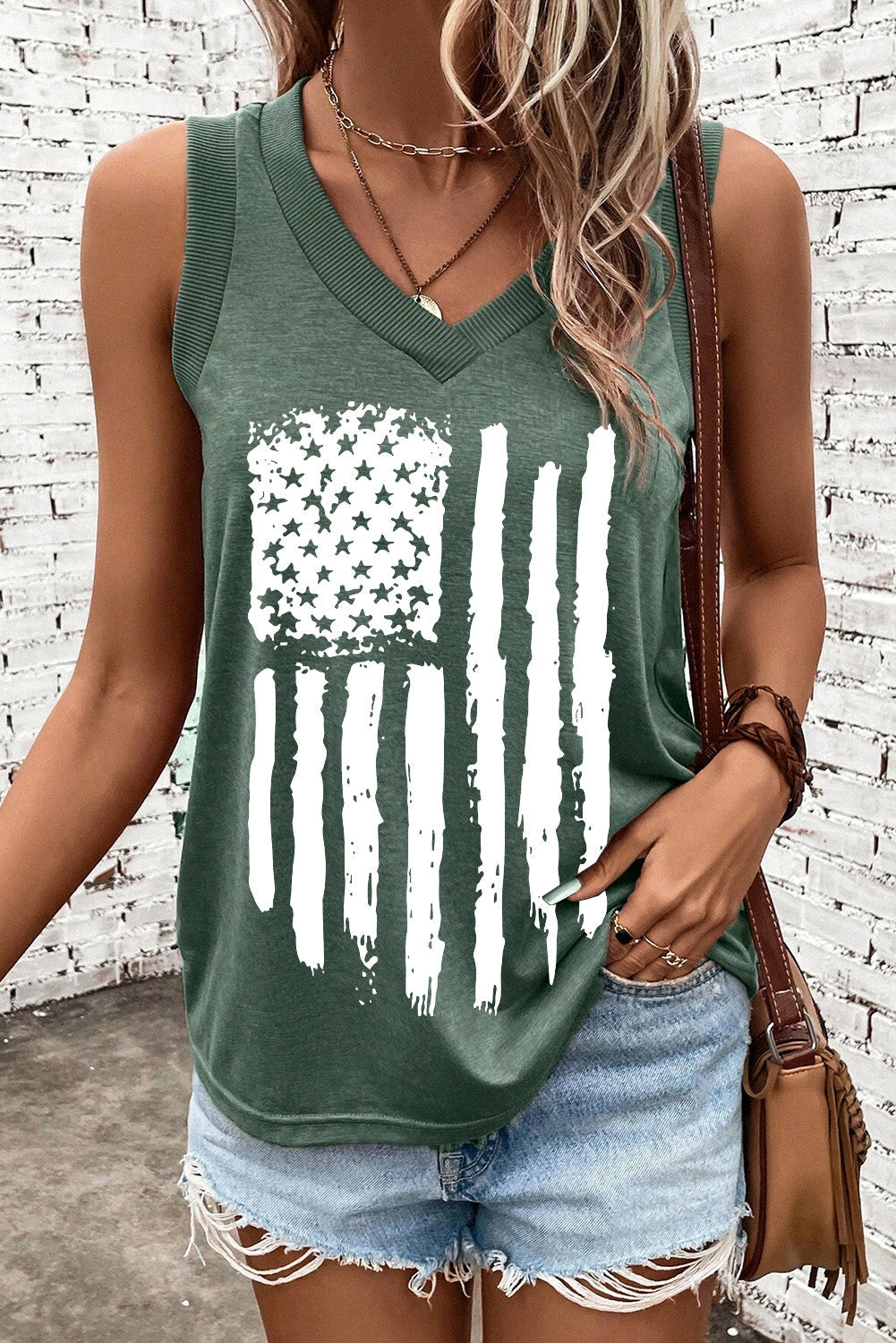 Stilla | Flag V-Hals Tank