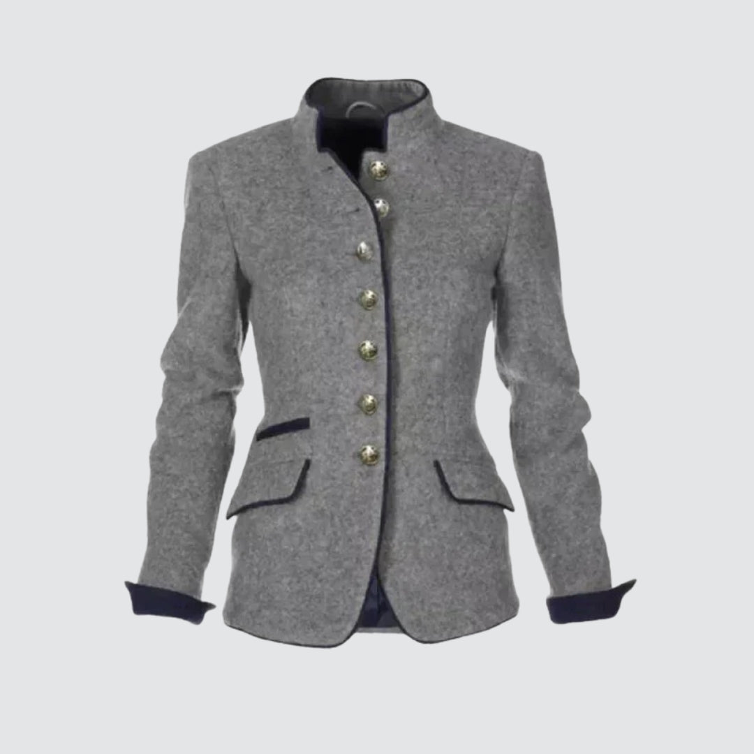 Stilla | Elegant ensfarvet damjakke