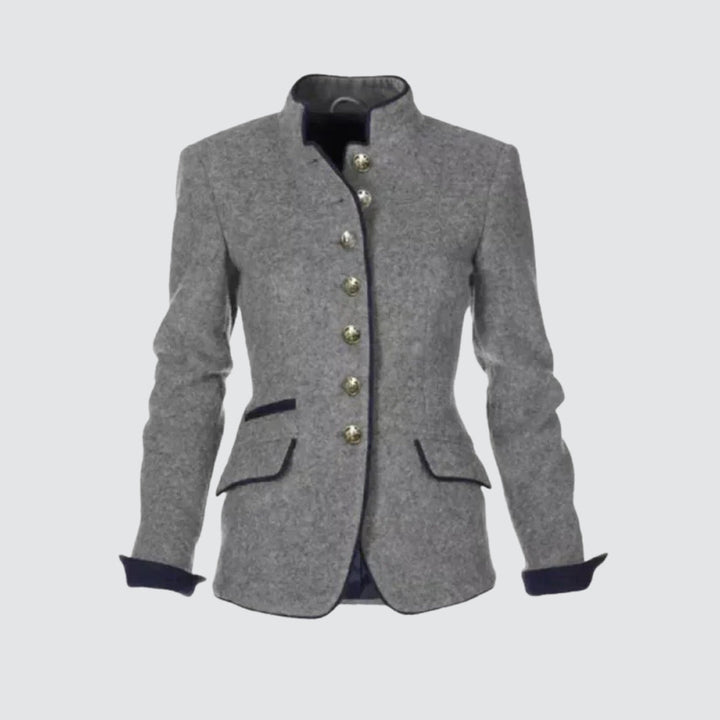 Stilla | Elegant ensfarvet damjakke