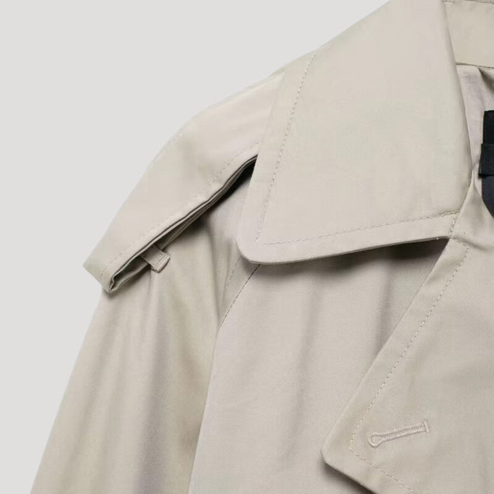 Stilla | Kvinder Cropped Trenchcoat