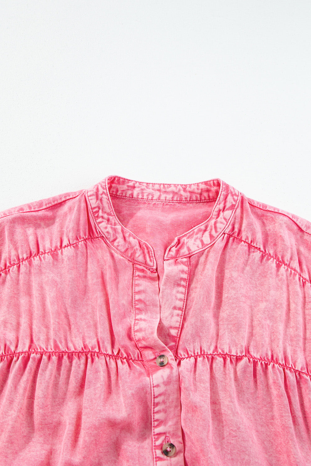 Stilla | Notched Cap Sleeve Denim Kjole