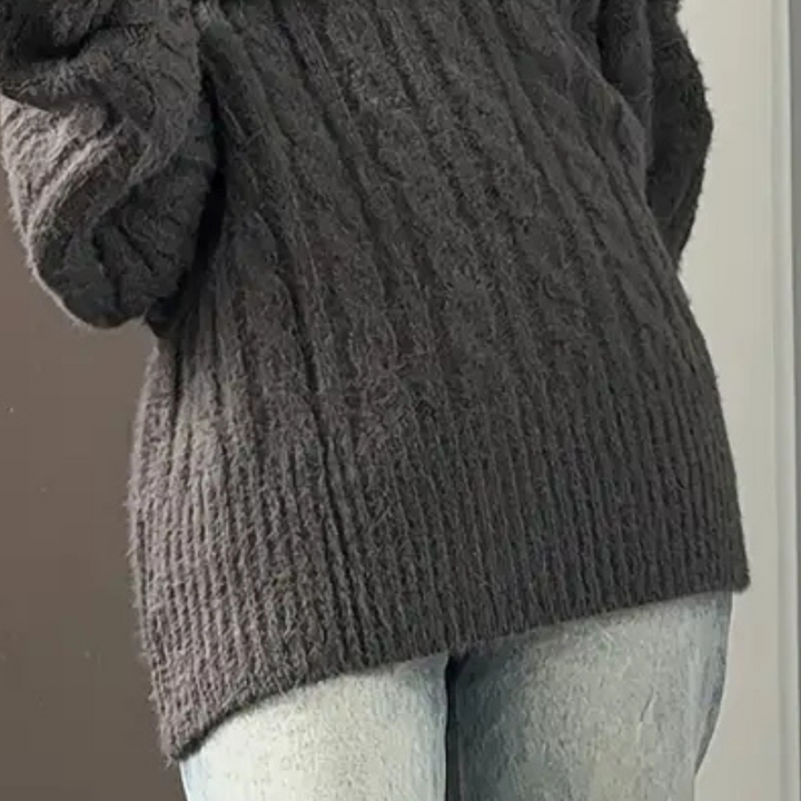 Stilla | Løs Sweater med Bare Skuldre til Damer