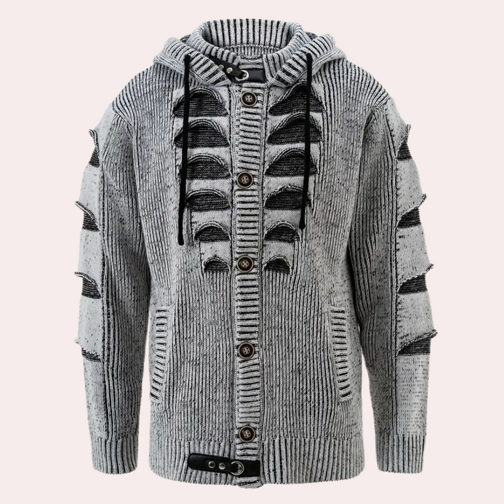 Stilla | Modebevidst Hættetrøje Cardigan til Mænd