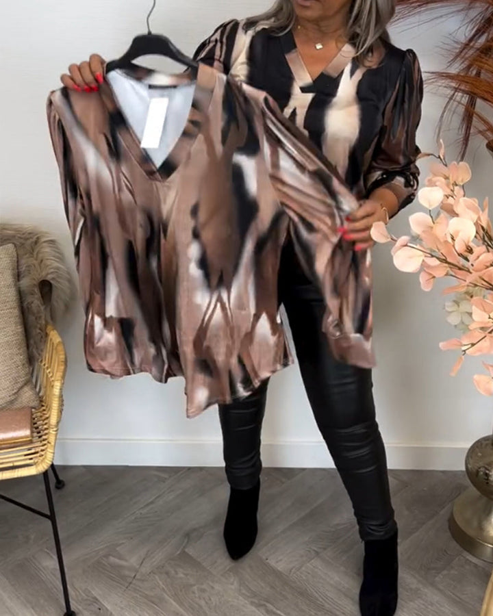 Stilla | Bluse med Kontrastfarver