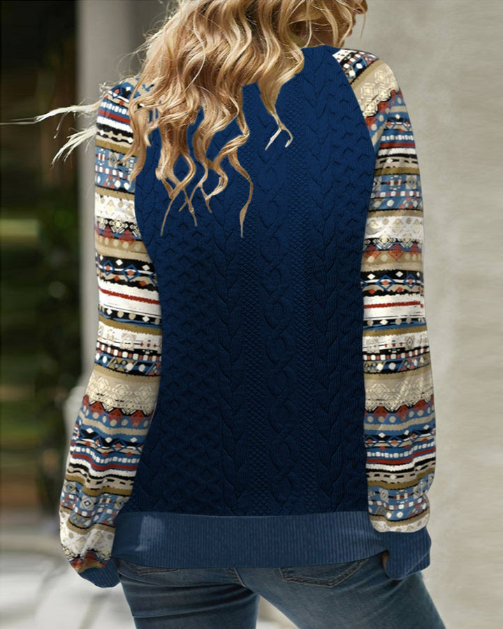 Stilla | Sweatshirt med farveblok