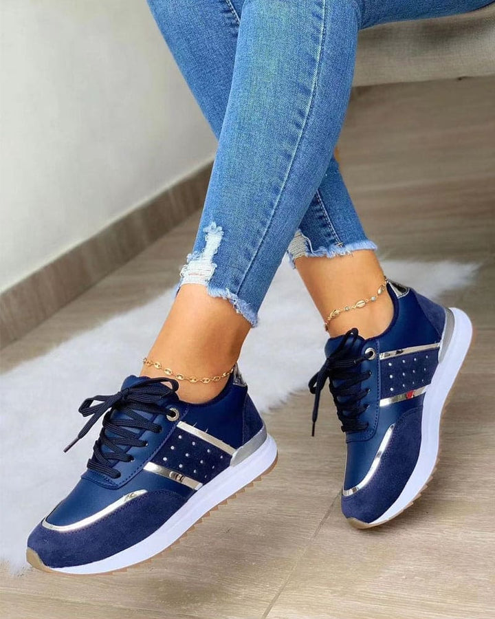 Stilla | Sneakers Behagelige & Stilfulde Med Farve Accent