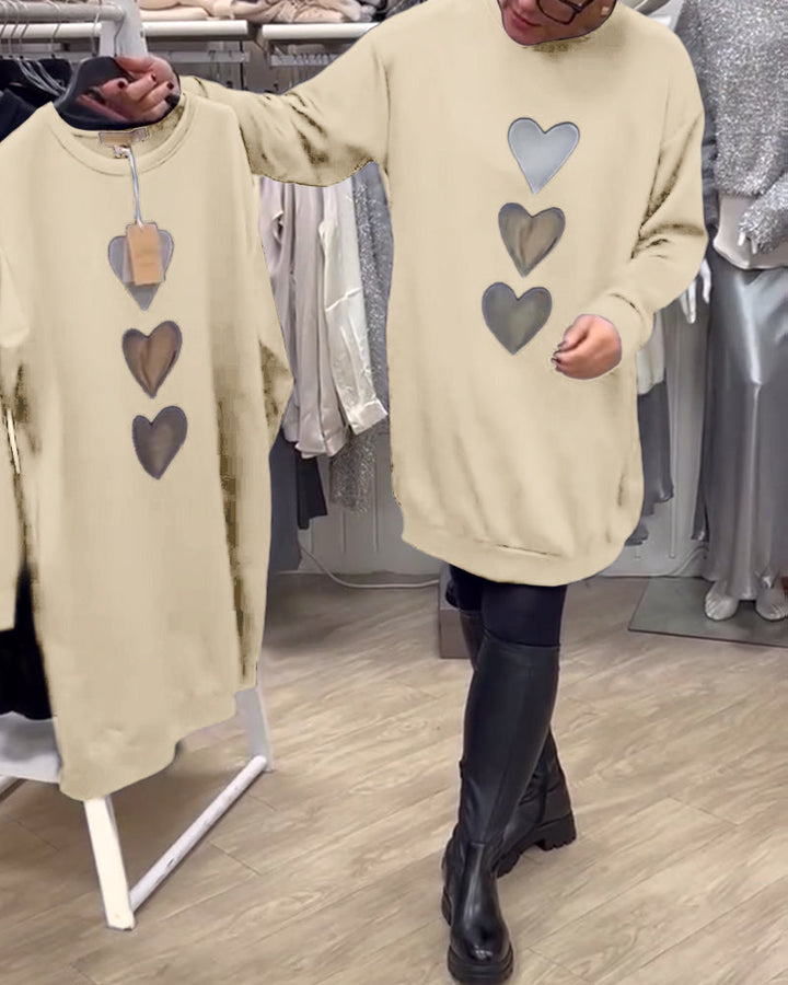Stilla | Shift Hjerte Mønster Casual