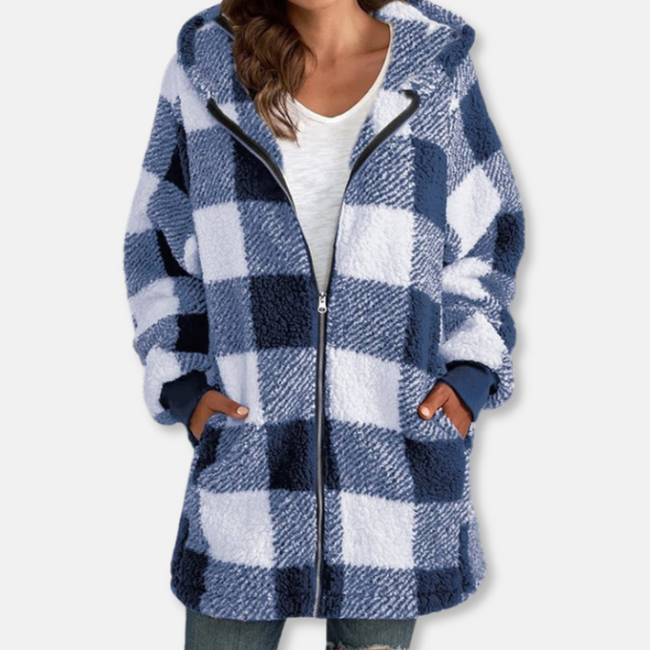Stilla | Hoodie Oversized Fit Blødt strikkemateriale Lynlås Længere model Casual