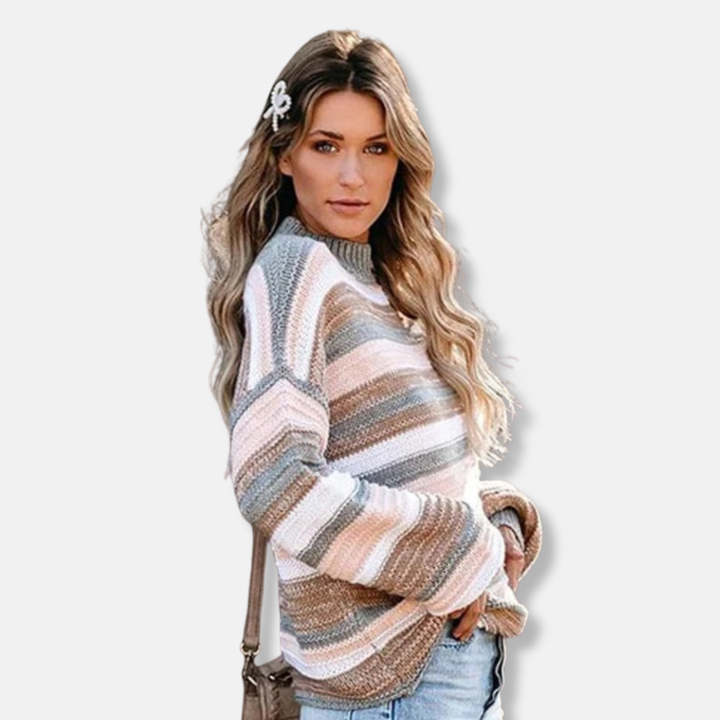 Stilla | Strikpullover Blød Strik Oversize Pas Rund Halssnit Lange Ærmer