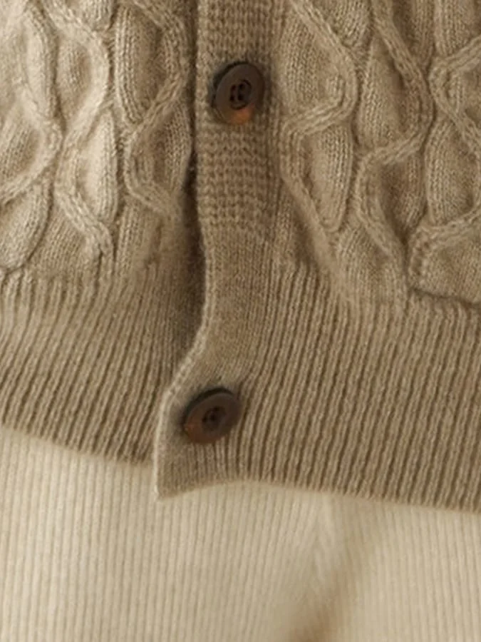 Stilla | Dame Cardigan i Vintage Stil med Knaplukning