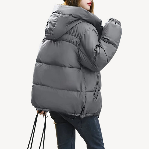 Stilla | Dame Hoodie Pufferjakke