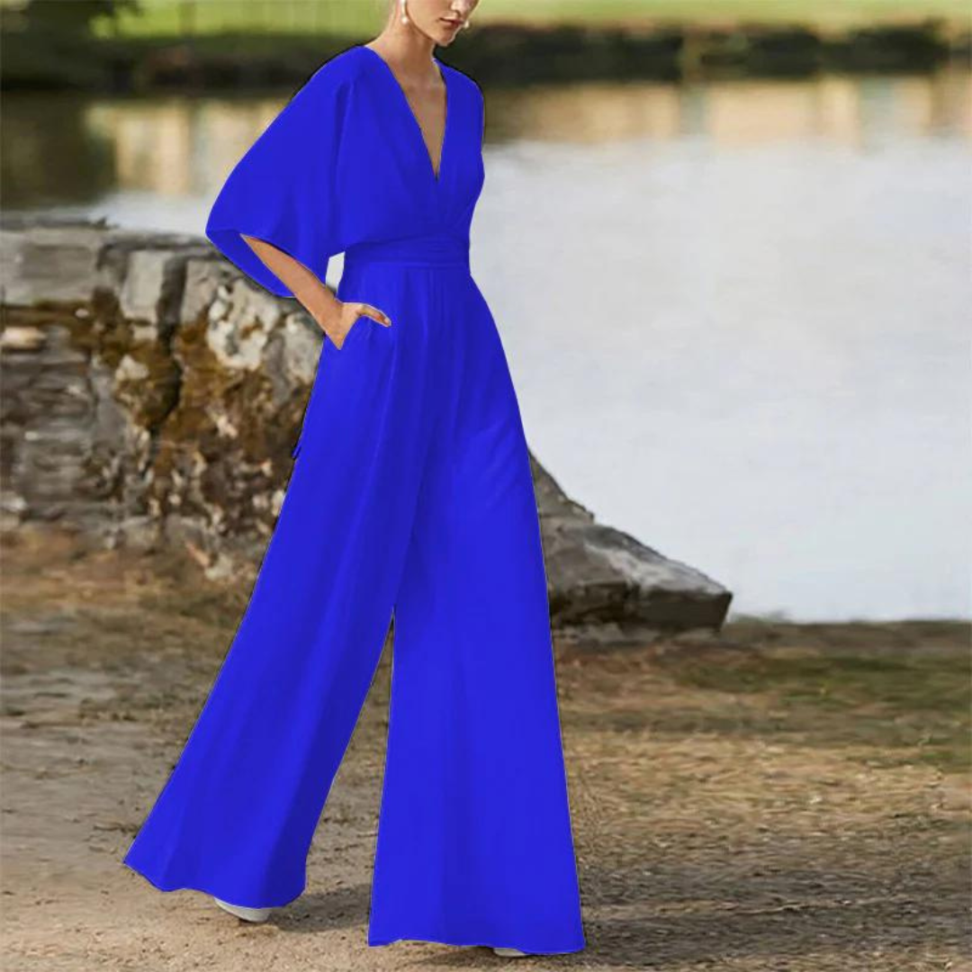 Stilla | Stilfuld dames-jumpsuit med halve ærmer