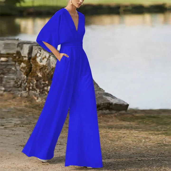 Stilla | Stilfuld dames-jumpsuit med halve ærmer