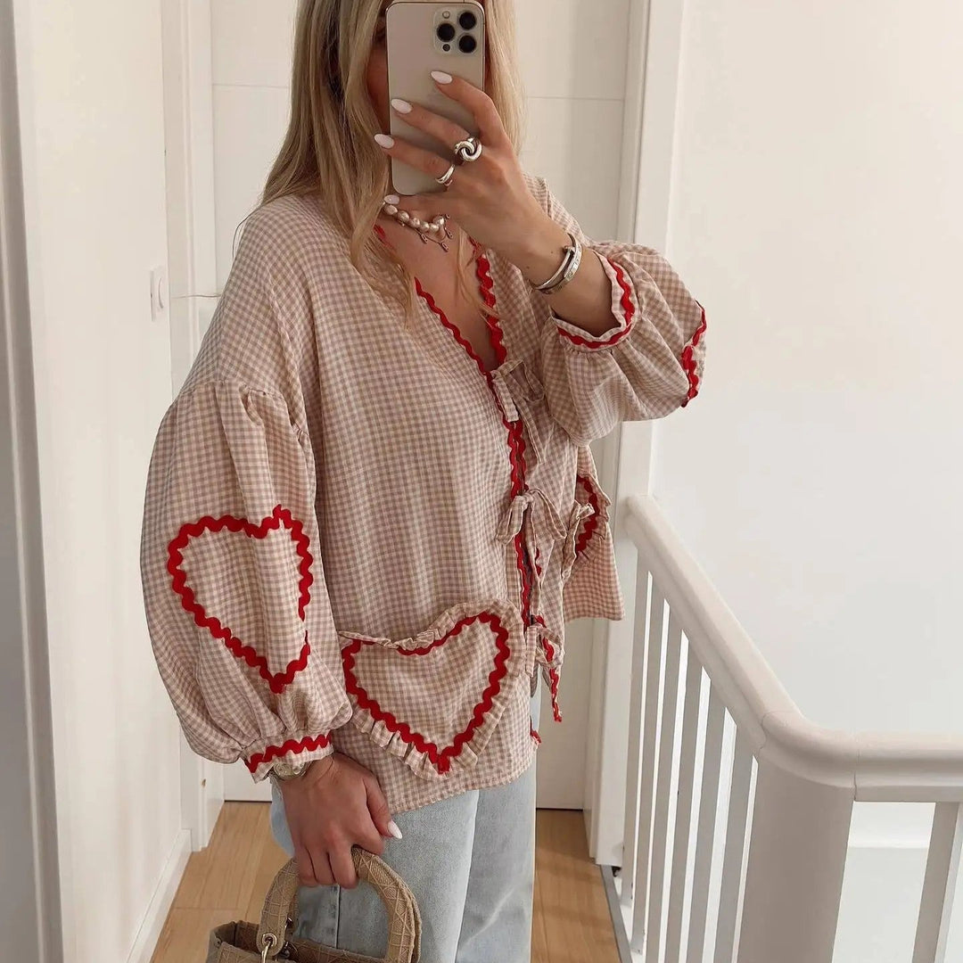 Stilla | Bluse med Hjerte lommer
