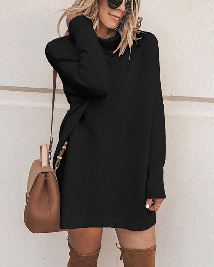 Stilla | Casual Loose Dress with Turtleneck