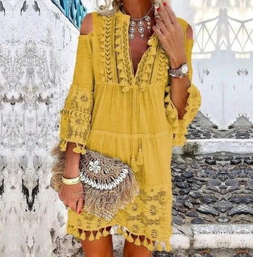 Stilla | Boho Blonde Mini Skjorte