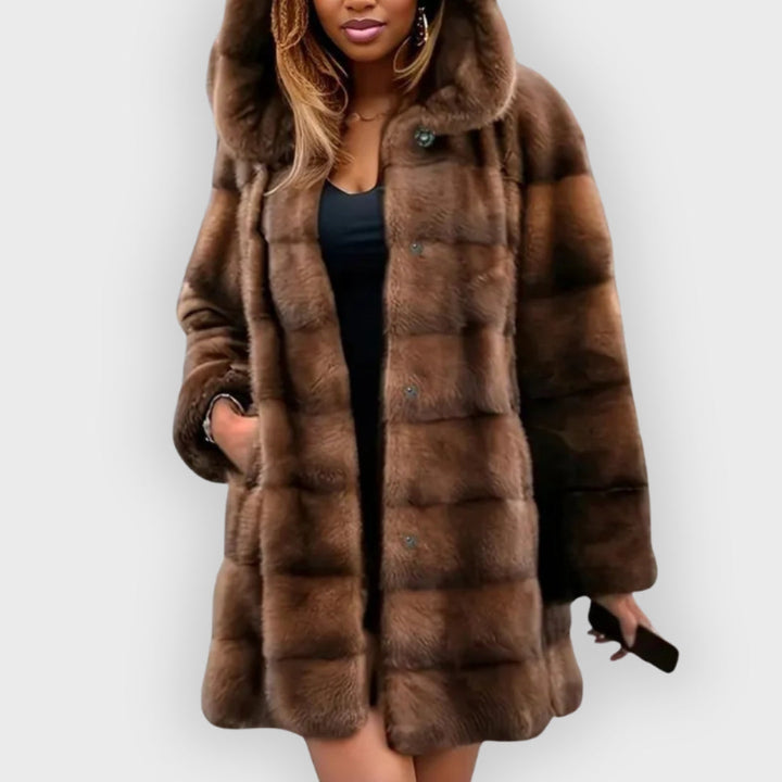 Stilla | Trenchcoat Künst pels